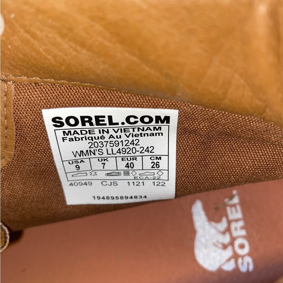 Sorel Lennox Waterproof Leather Hiker Boot Womens 9 - Picture 6 of 10